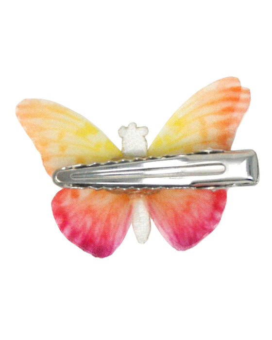 Pink Poppy Hairclip Butterfly Burst