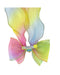Pink Poppy Rainbow Butterfly Bow Hairclip