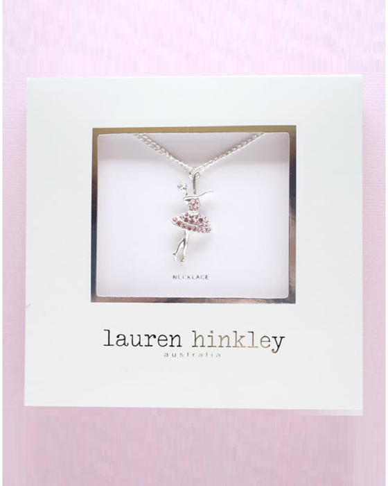 Lauren Hinkley Pink Ballerina Necklace Boxed