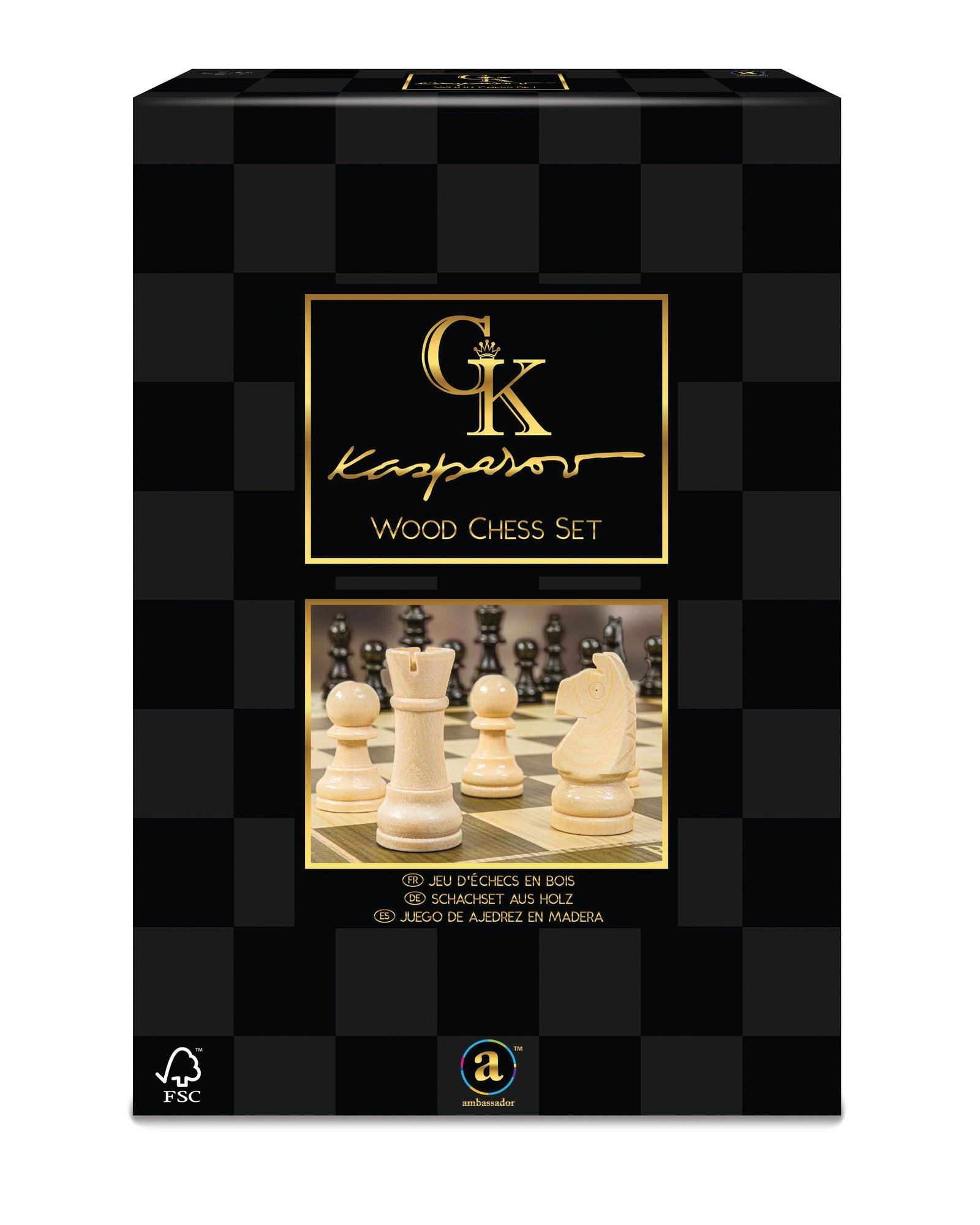 Kasparov Wood Chess Set