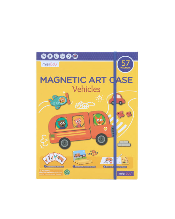 Mier Edu Magnetic Art Case Vehicles