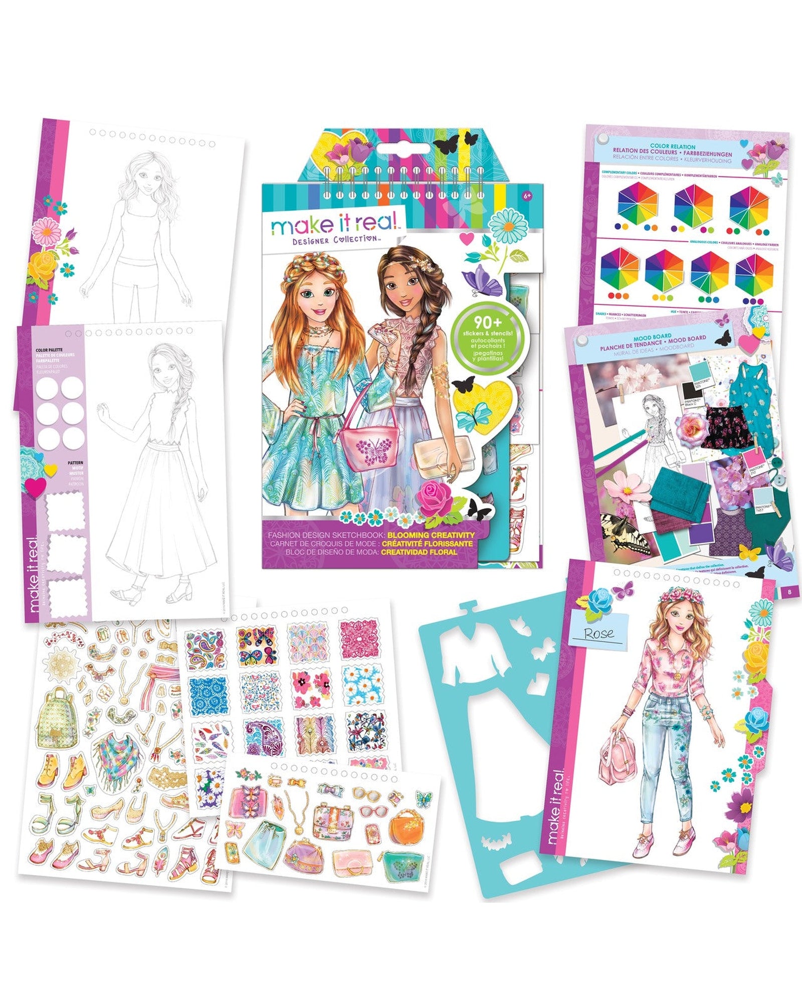 Make It Real Fashion Sketchbook Blooming Creativity