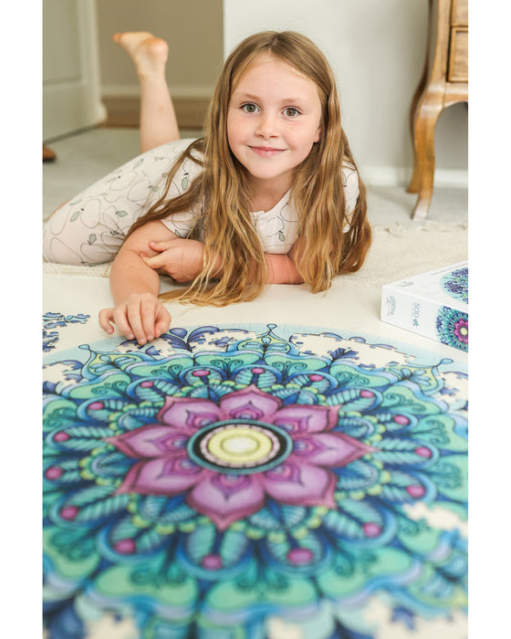 Mindful Living 500 pc Mandala Puzzle Breathe