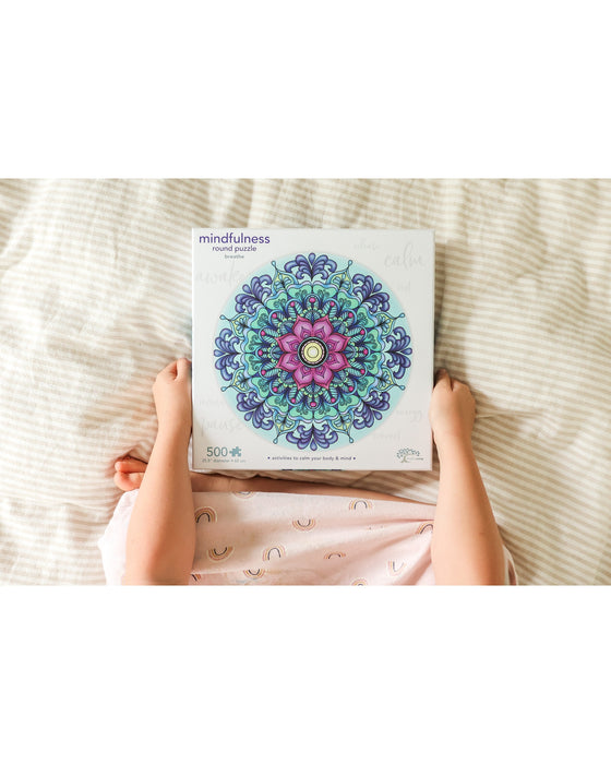 Mindful Living 500 pc Mandala Puzzle Breathe