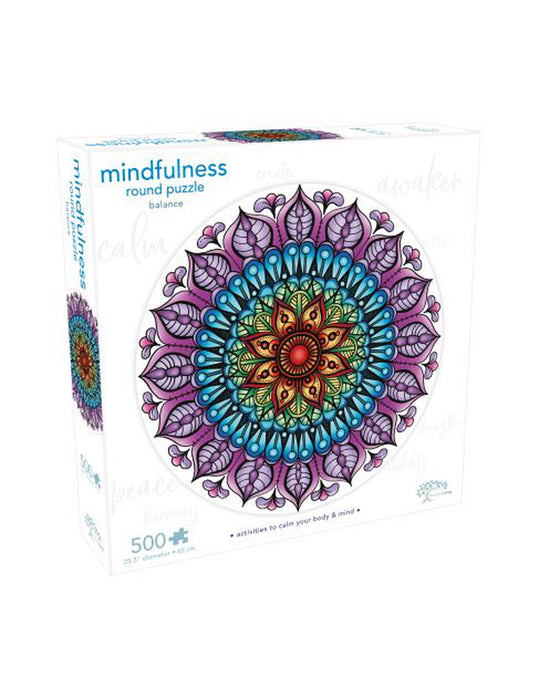 Mindful Living 500 pc Mandala Puzzle Balance