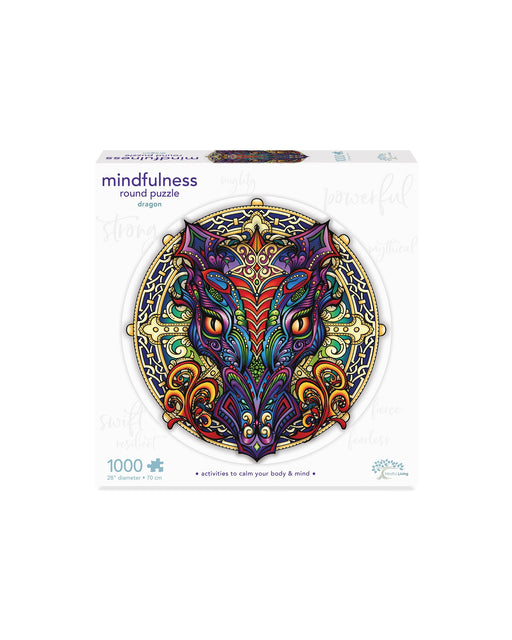 Mindful Living 1000 Piece Mandala Puzzle Dragon