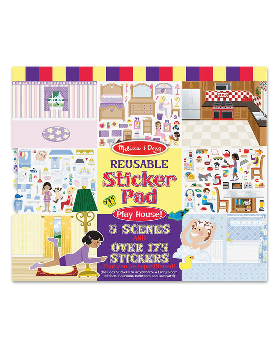 Melissa and Doug Reusable Sticker Pad Play House
