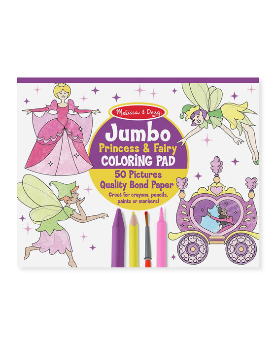 Melissa Doug Jumbo Princess Colour Pad