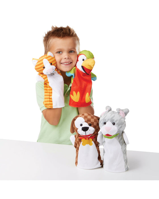 Melissa and Doug Hand Puppets Playful Pets