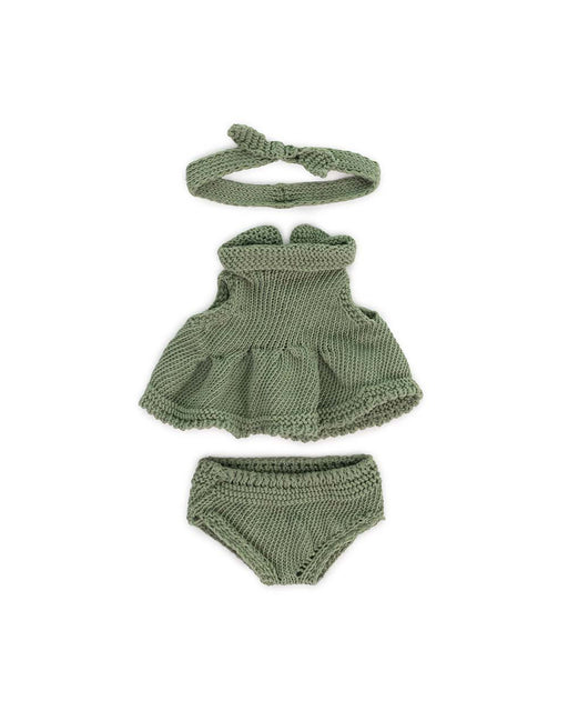 Miniland Eco Knitted Dress and Hairband 21cm - Kidstuff