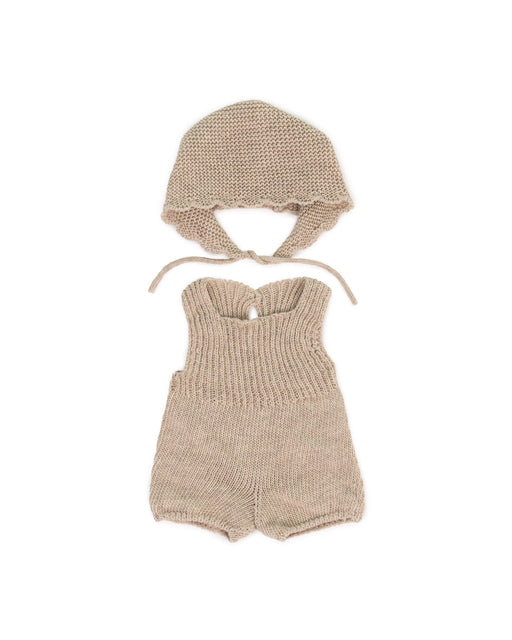 Miniland Eco Knitted Rompers and Bonnet 38cm - Kidstuff