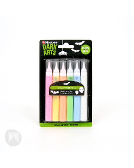 Dark Arts Glow Paint Pens 15ml Pack 6