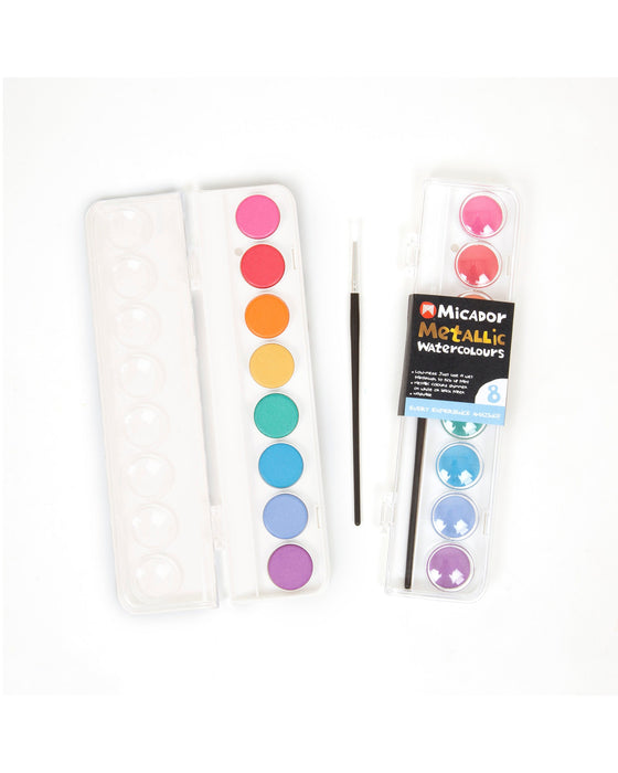 Micador Watercolour Metallic Paint Set