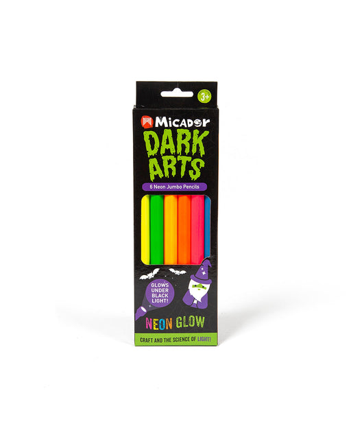 Dark Arts Neon Jumbo Pencils Pack 6 FSC 100%