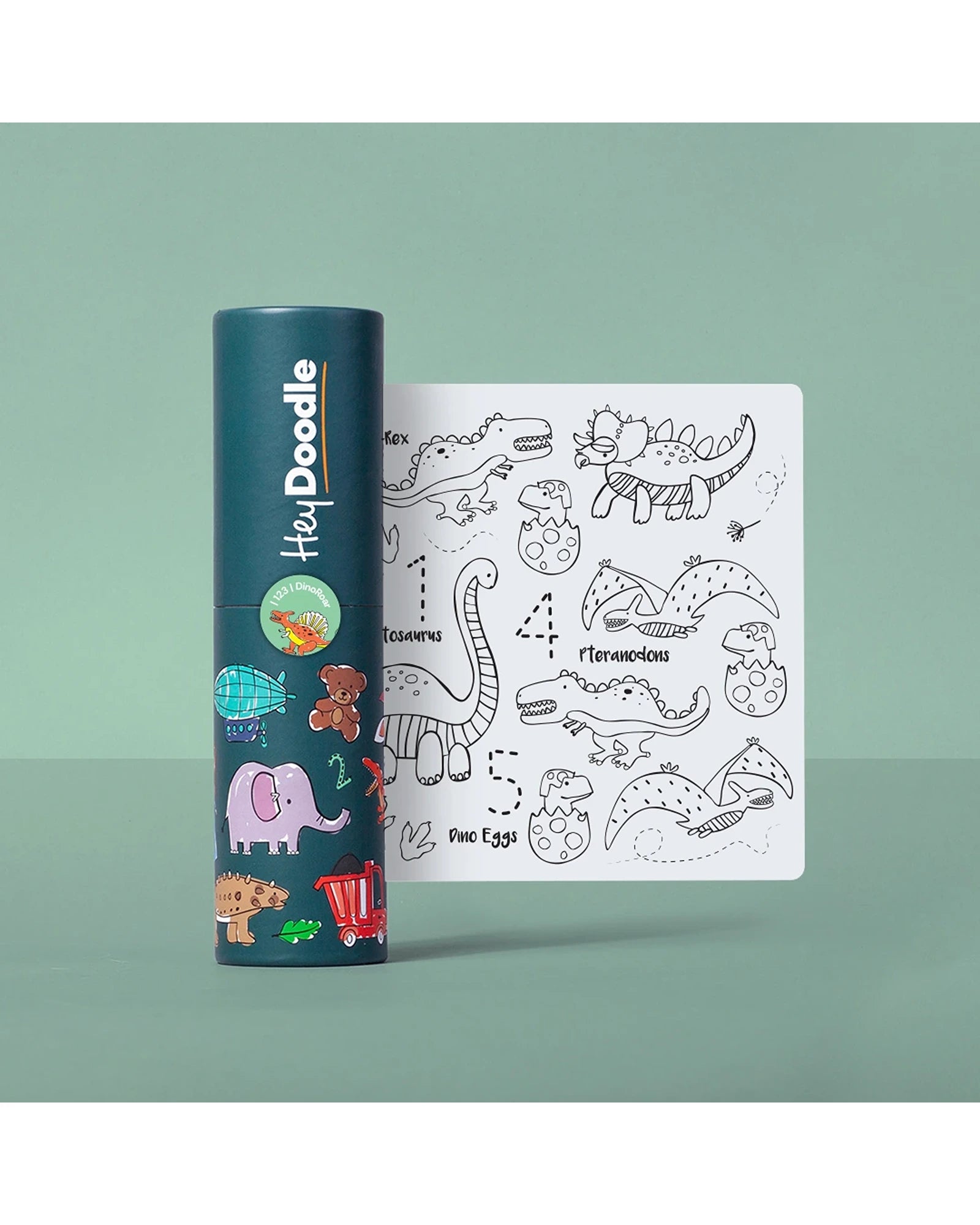 HeyDoodle MiniMats 123 Series Dinosaur