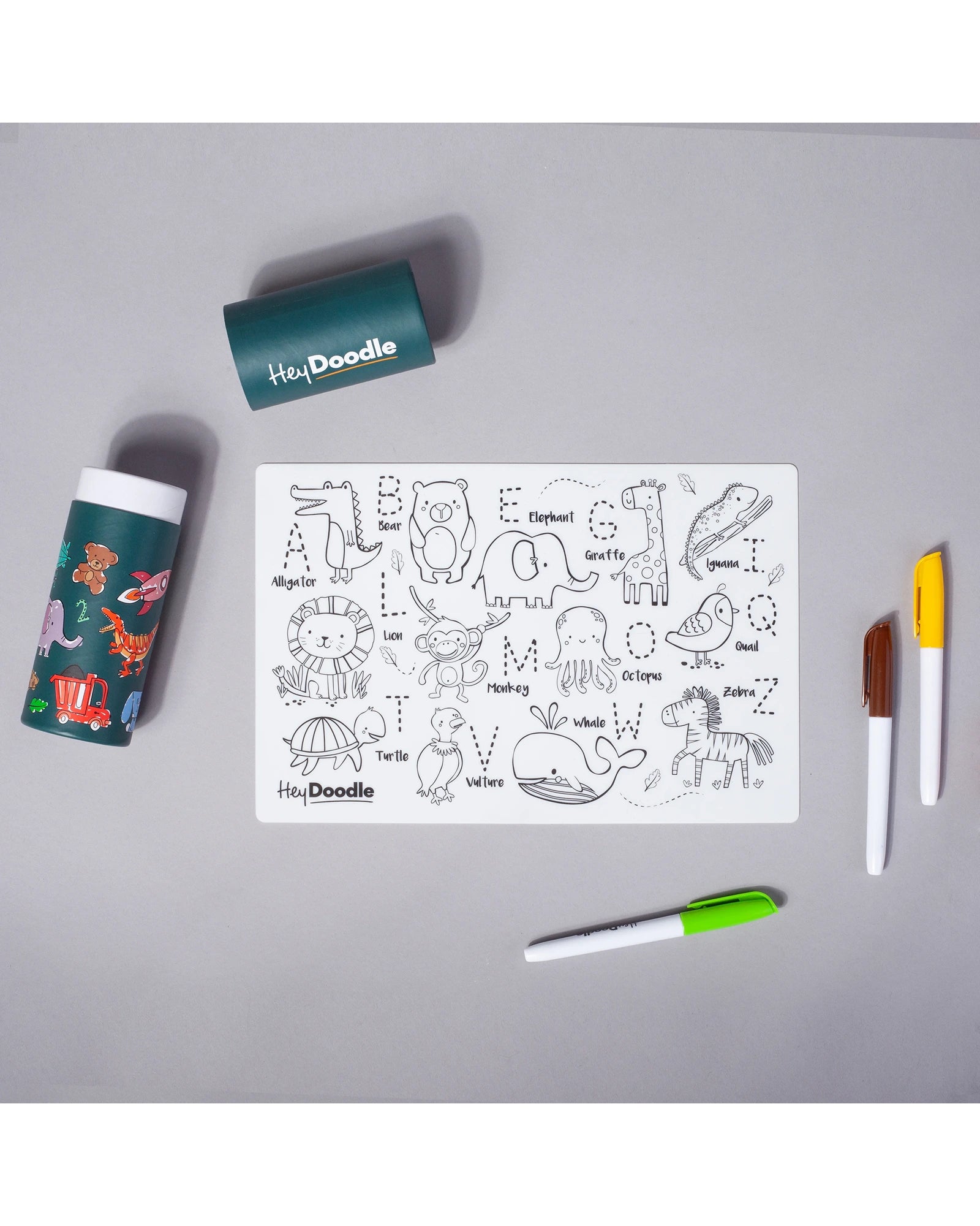 HeyDoodle MiniMats ABC Series Animals
