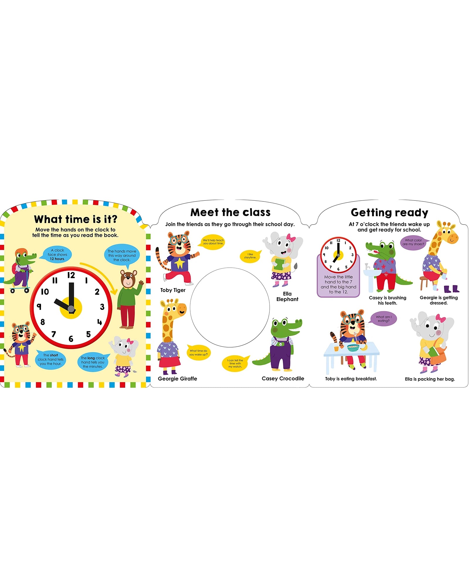 My First Clock Book Learn to Tell the Time Board Book
