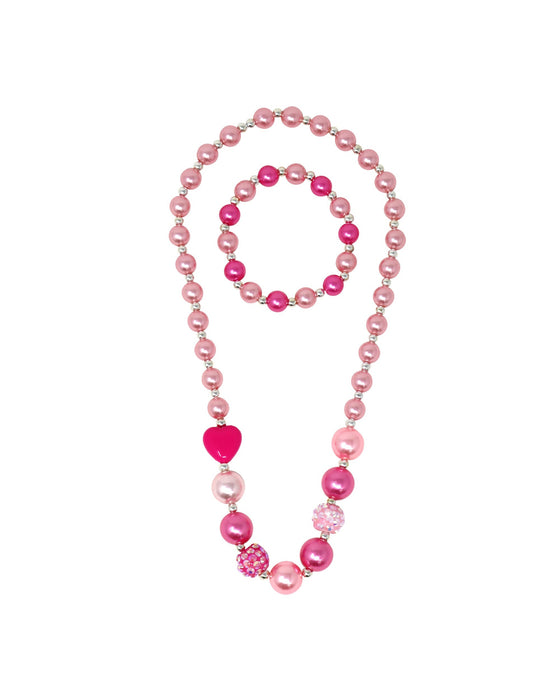 Pink Poppy Necklace Bracelet Be My Valentine