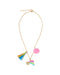 Pink Poppy Rainbow Starburst Necklace