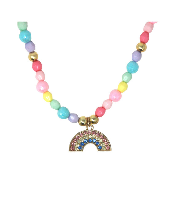 Pink Poppy Necklace Smile Be Happy Rainbow