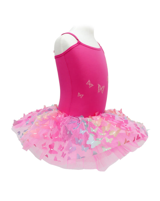 Pink Poppy Rainbow Butterfly Tutu Hot Pink 5 to 6