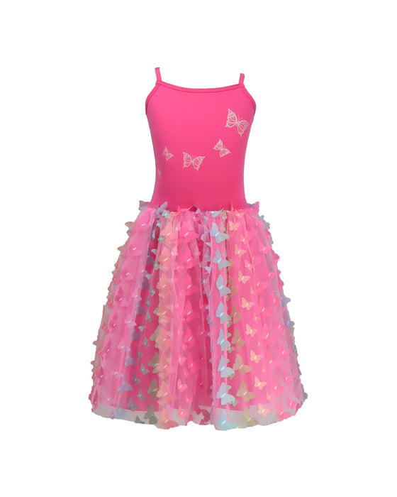 Pink Poppy Rainbow Butterfly Dress Hot Pink 5 to 6