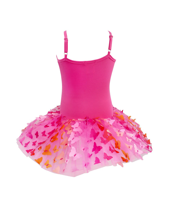 Pink Poppy Butterfly Hot Pink and Gold Multi Layered Tutu Size 5 to 6