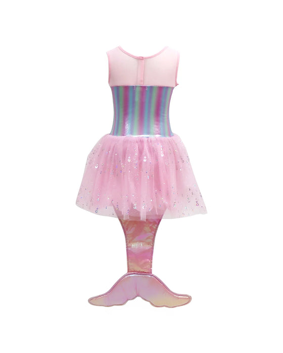Pink Poppy Shimmering Mermaid Dress with Tail Size 5 to 6