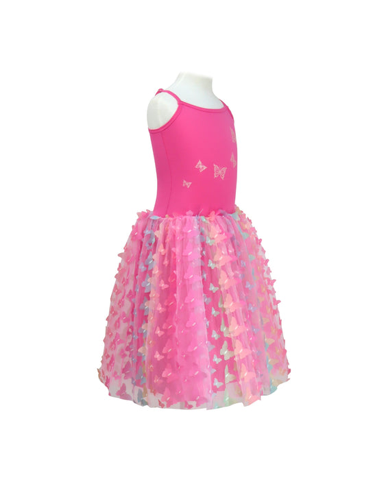 Pink Poppy Rainbow Butterfly Dress Hot Pink 3 to 4