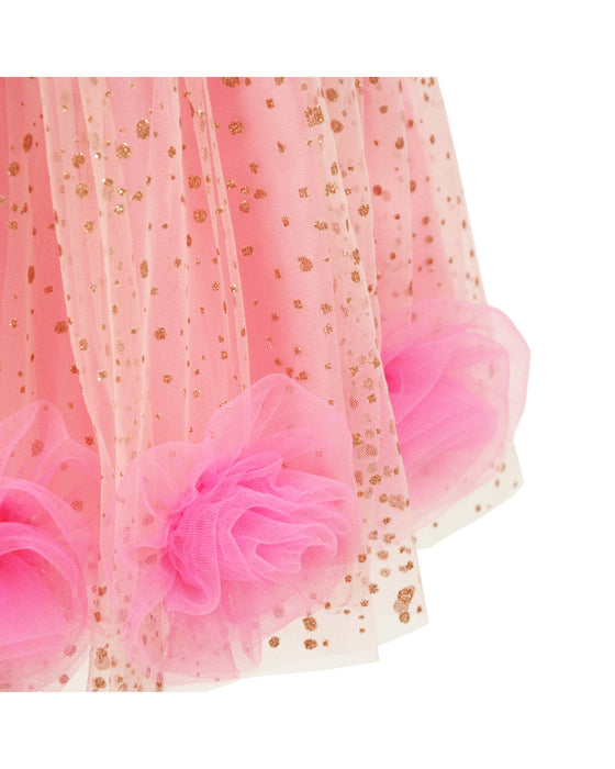 Pink Poppy Rose Tutu Skirt Size 5-6 Pirouette Princess