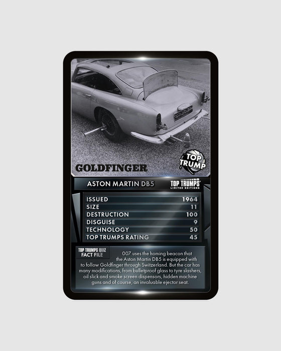Top Trumps 007 Vehicles and Gadgets Limited Edition