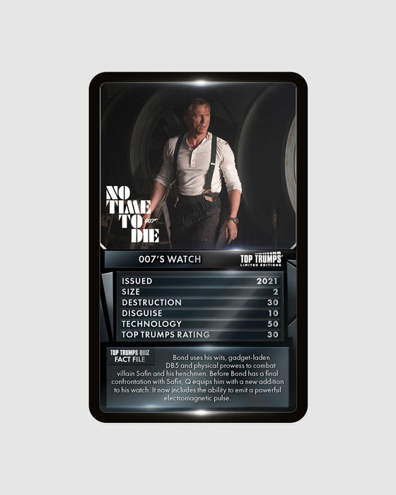 Top Trumps 007 Vehicles and Gadgets Limited Edition