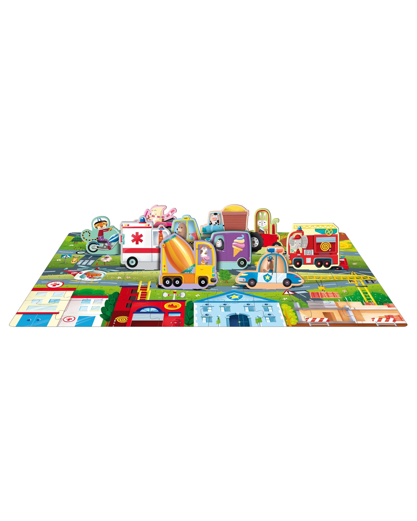 Sassi 3D Puzzle And Book Learn Colours Vehicles