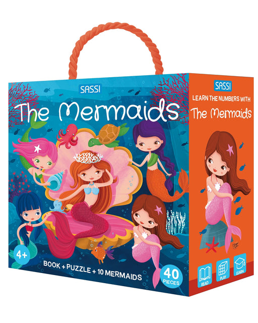 Sassi Learn Mermaids 3D Puzzle and Book Set - Kidstuff