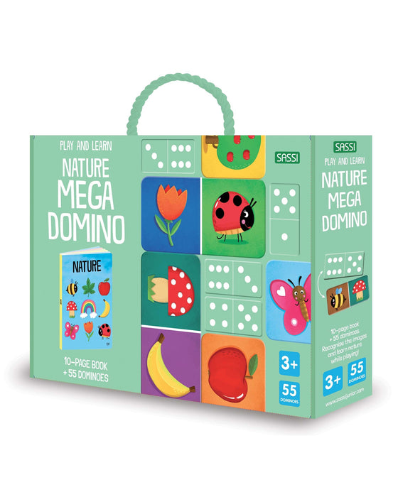 Sassi Mega Domino and Book Set 55 pcs
