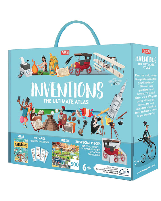 Puzzle　Sassi　Book　—　Inventions　Ultimate　Atlas　Set　and　Game　Kidstuff