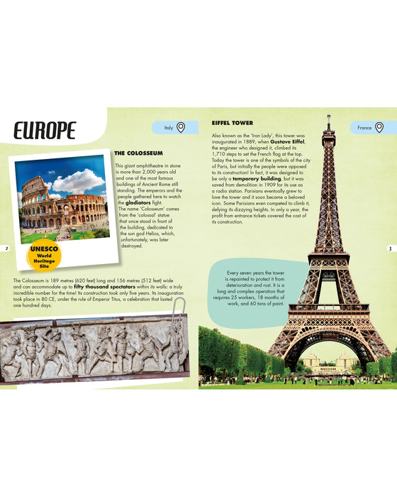 Sassi Travel Learn Explore Puzzle Book Set Monuments