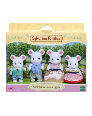Sylvanian Families Marshmallow Mouse Family