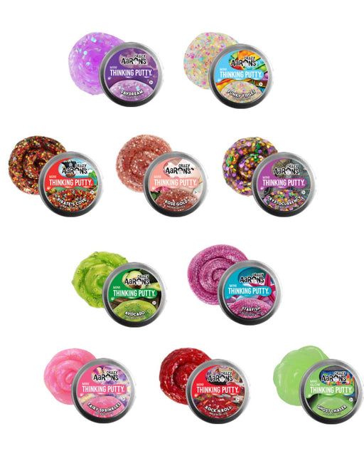 Aarons Putty 2 Inch Mini Thinking Putty Star Effects 72 Tin - Assorted