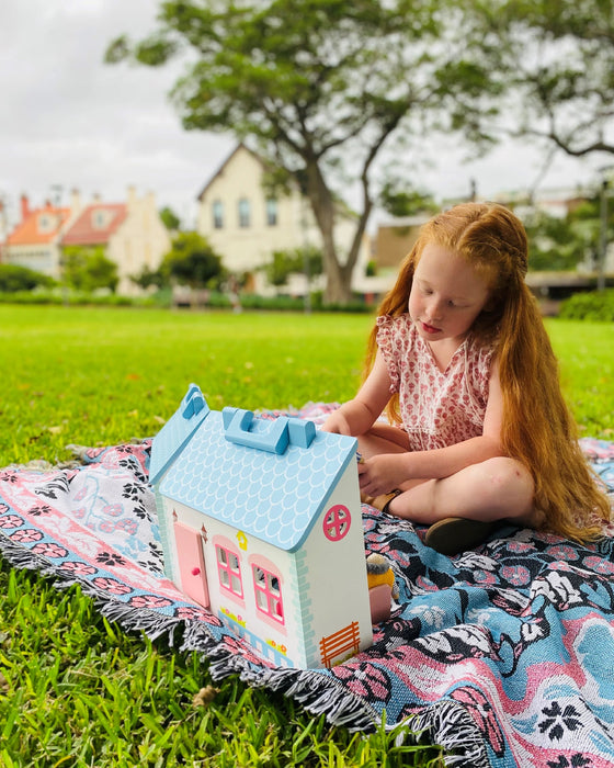 Saint Germaine Primrose Cottage Doll House with Furniture