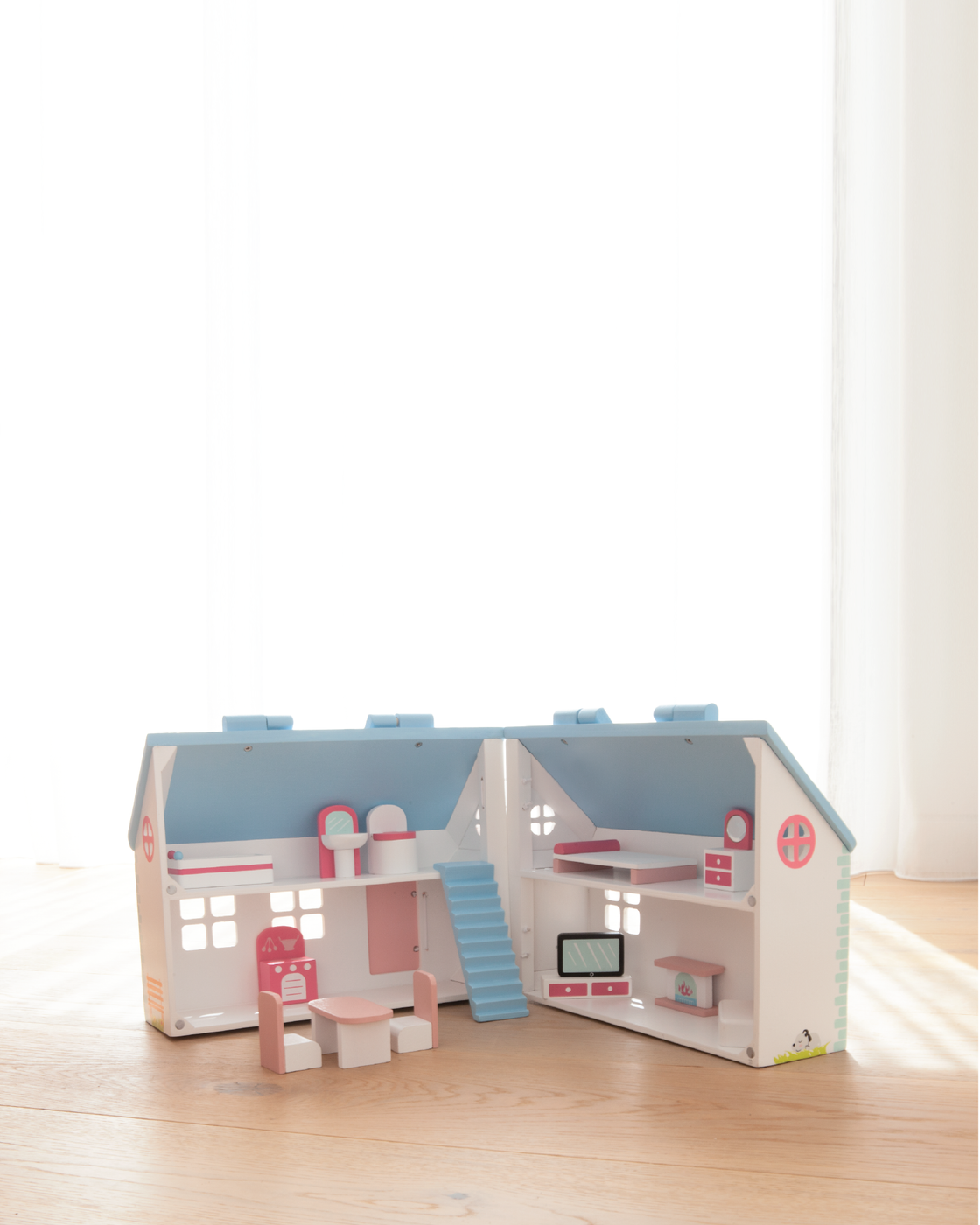 Saint Germaine Primrose Cottage Doll House with Furniture — Kidstuff