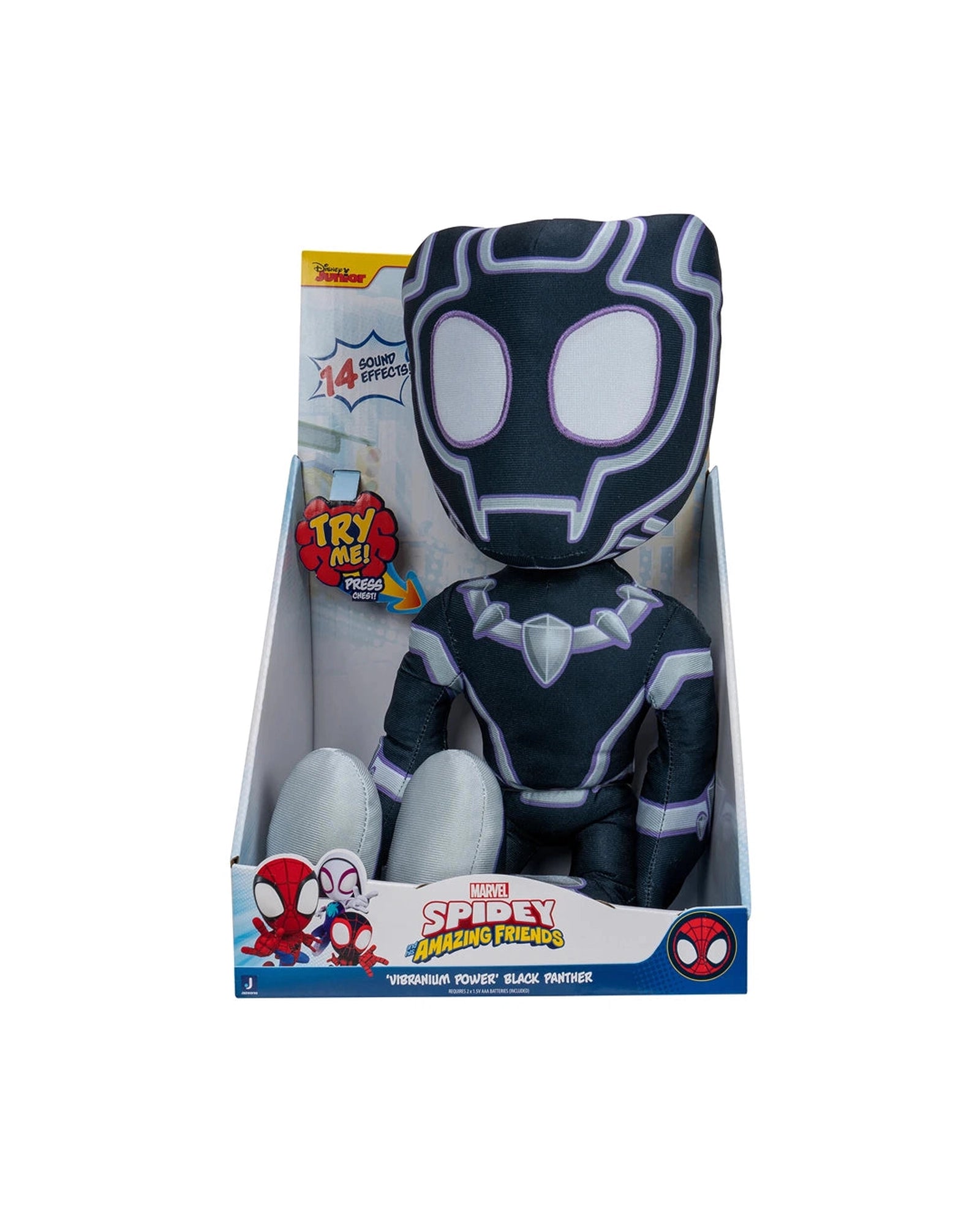 Spidey and His Amazing Friends Vibranium Power Feature Plush