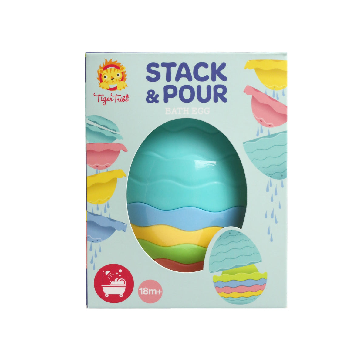 Tiger Tribe Stack And Pour Bath Egg Kidstuff