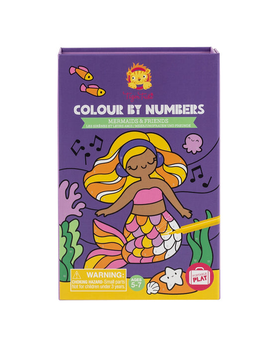 Tiger Tribe Colour by Numbers Mermaids and Friends