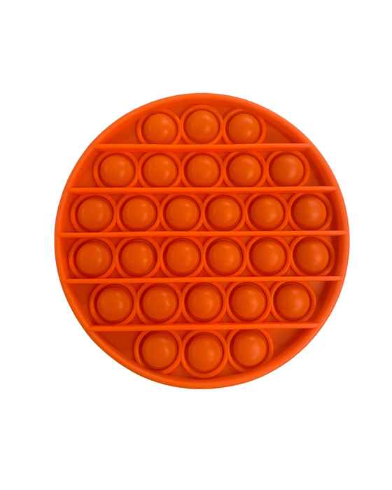 Fizz Fun Fidget Popper Round Orange