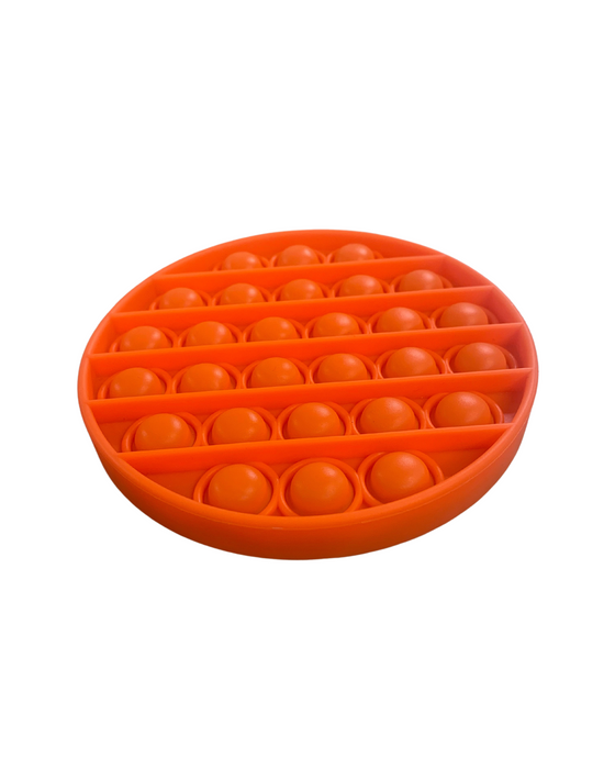 Fizz Fun Fidget Popper Round Orange