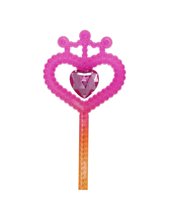 Pink Poppy Vibrant Vacation Jewel Heart Wand