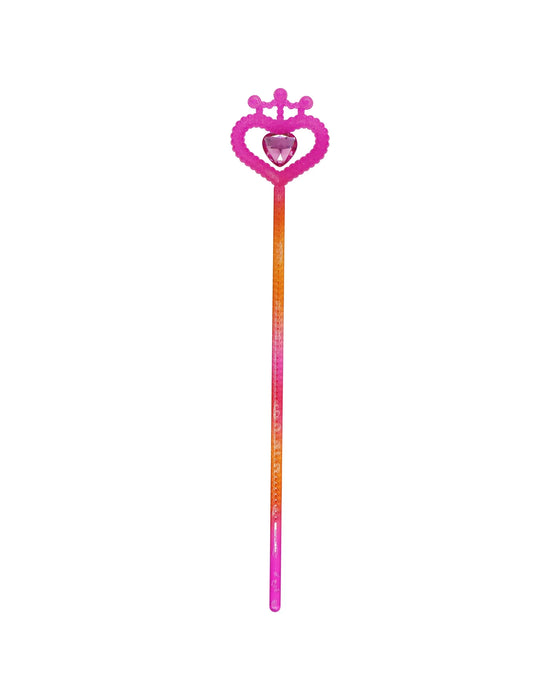Pink Poppy Vibrant Vacation Jewel Heart Wand