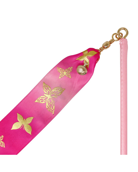 Pink Poppy Butterfly Ballet Twirl and Dance Wand