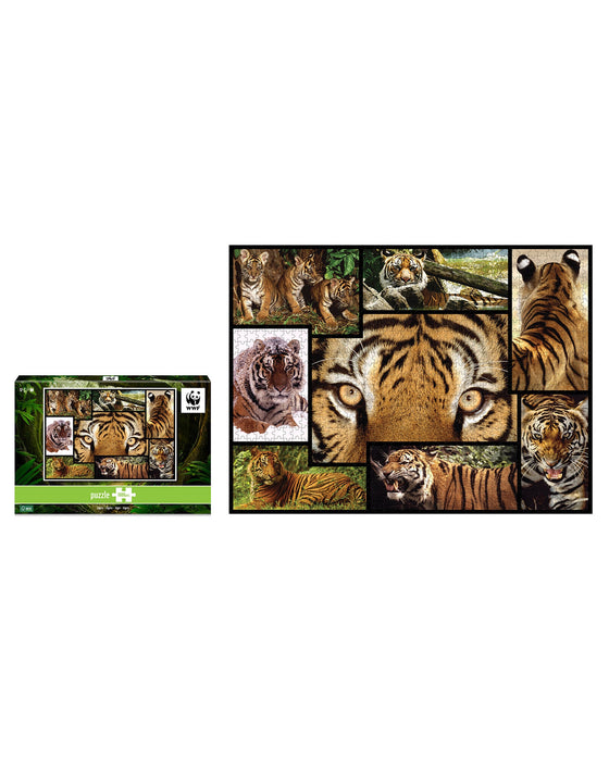 WWF 1000 piece puzzle Tigers